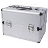 Perel gereedschapskoffer 36 x 22 cm aluminium zilver