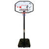 Avento basketbalstandaard 200-305 cm PE zwart/wit/rood