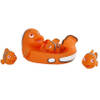 Mini Club badfiguren clownvis 20 cm junior oranje 4-delig