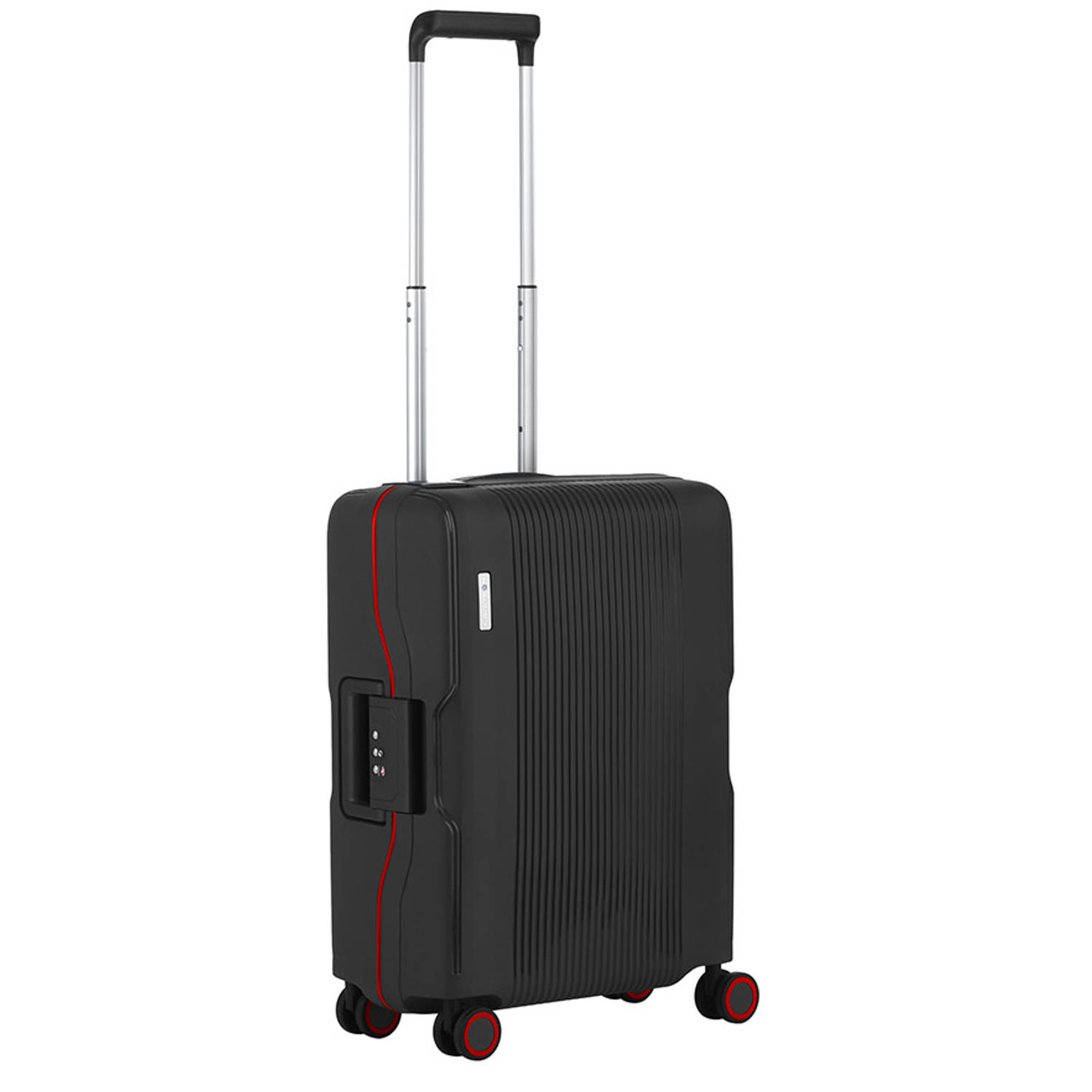 CarryOn Protector Luxe Handbagage Koffer - Trolley 55cm met TSA-kliksloten - Ultralicht - Zwart