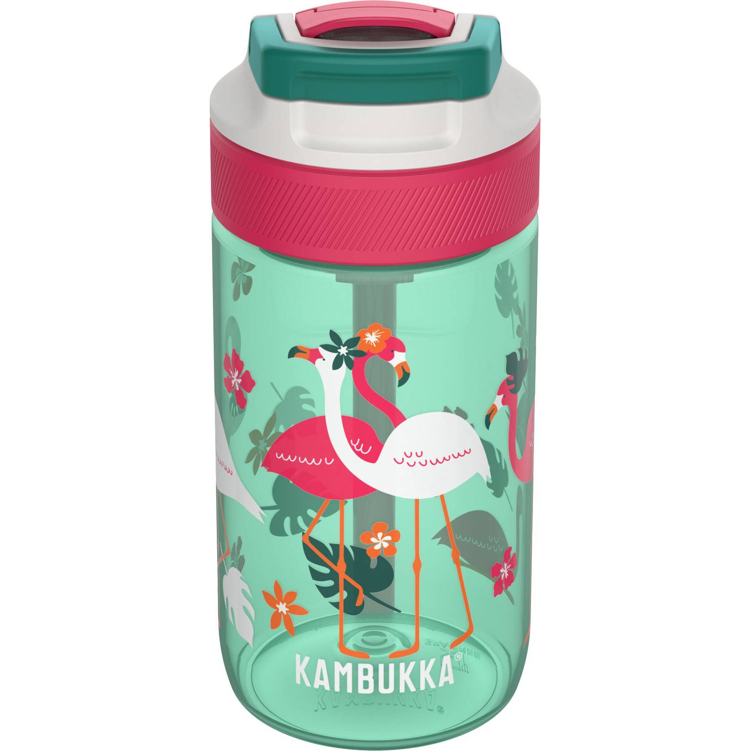 Kambukka - Lagoon Drinkfles 400 ml Pink Flamingo - Tritan - Multicolor