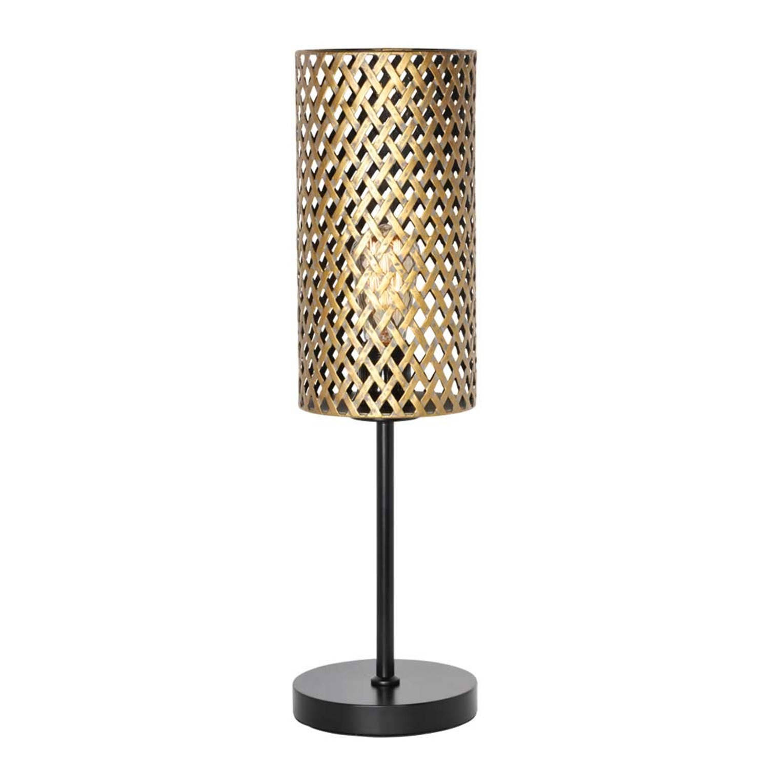 Freelight Tafellamp Cestino H 57 cm zwart goud