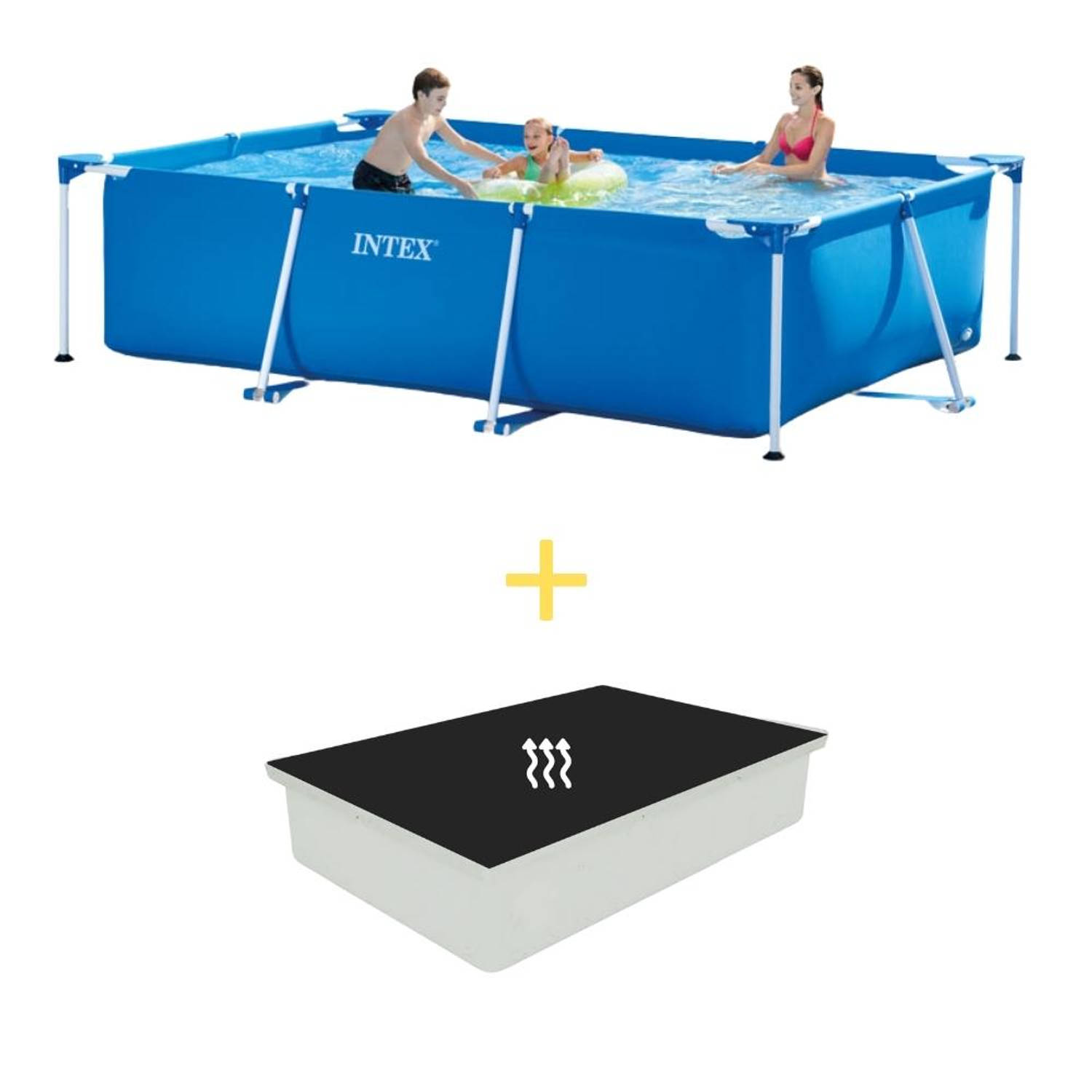 Kijker nederlaag bereiken Intex Zwembad - Frame Pool - 300 x 200 x 75 cm - Inclusief Solarzeil |  Blokker