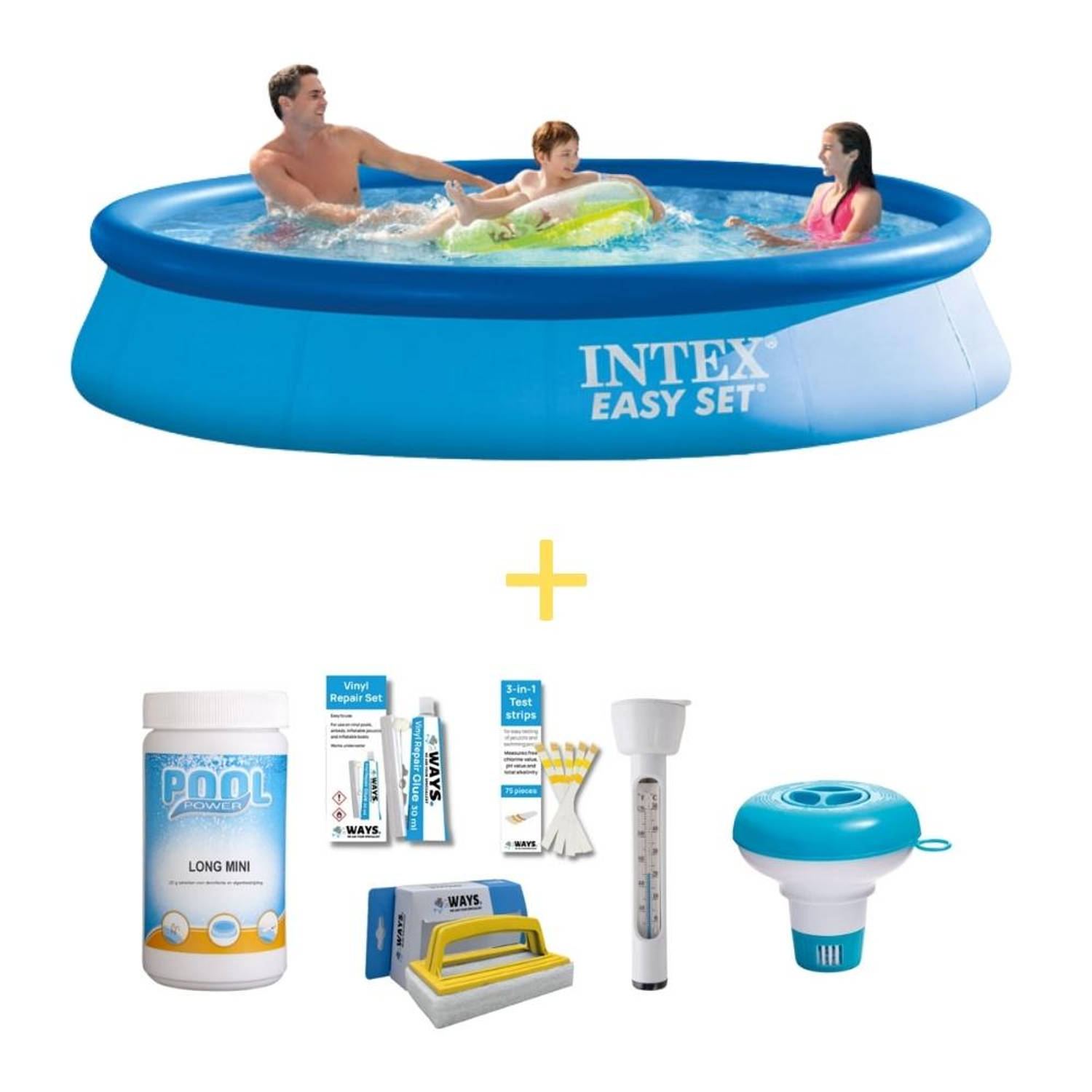 Intex Zwembad Easy Set 366 X 76 Cm Inclusief Ways Onderhoudspakket