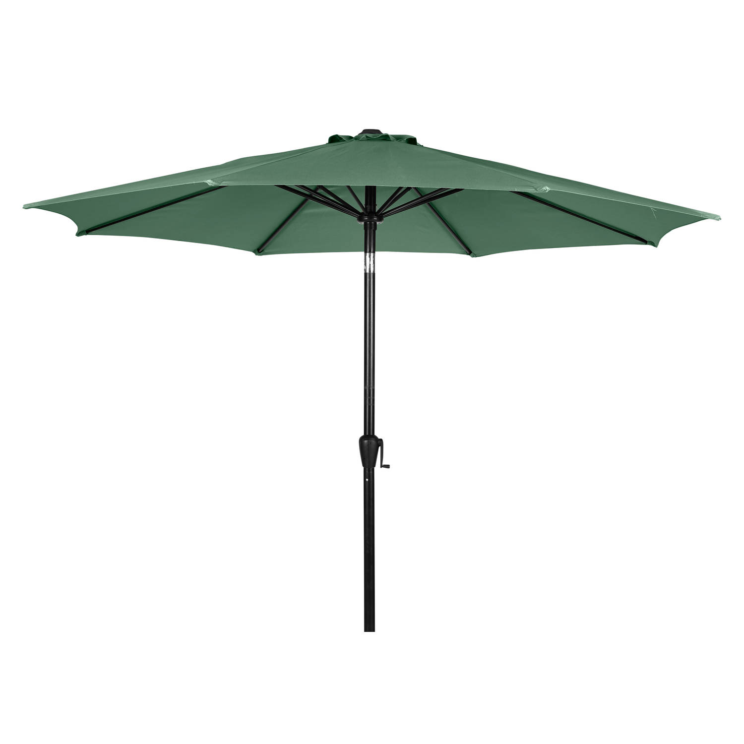 Felix parasol met zwengel en kantelfunctie Ø 3 m, groen .