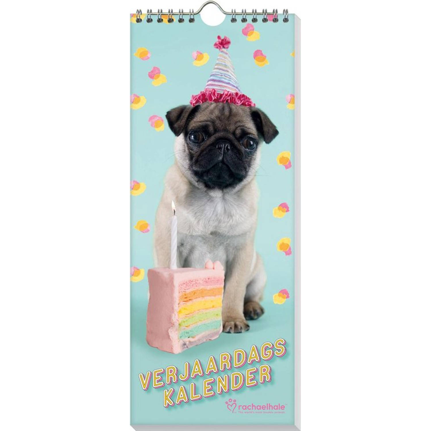 Verjaardagskalender Puppies - Rachael Hale - 13 X 33 cm