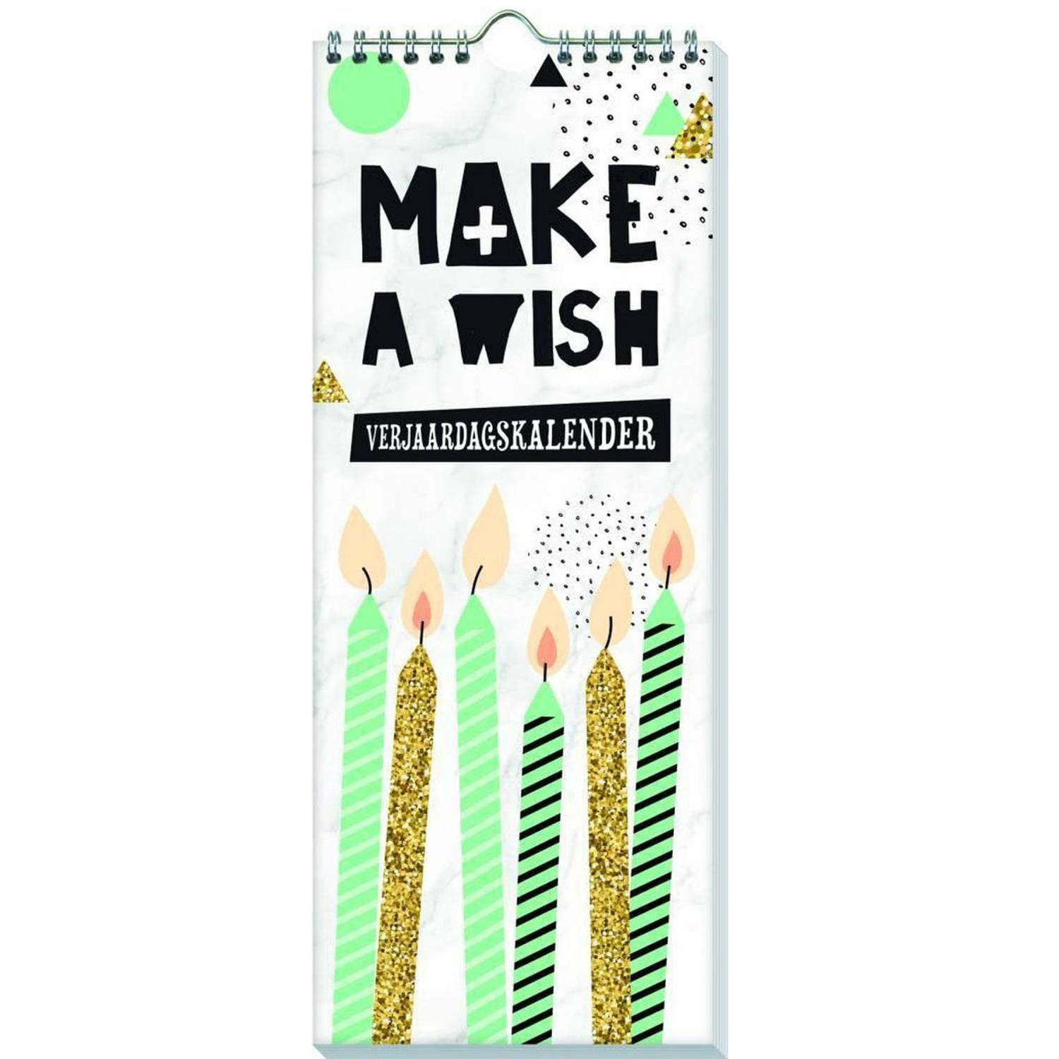 Make A Wish - Verjaardagskalender - 13 X 33 Cm