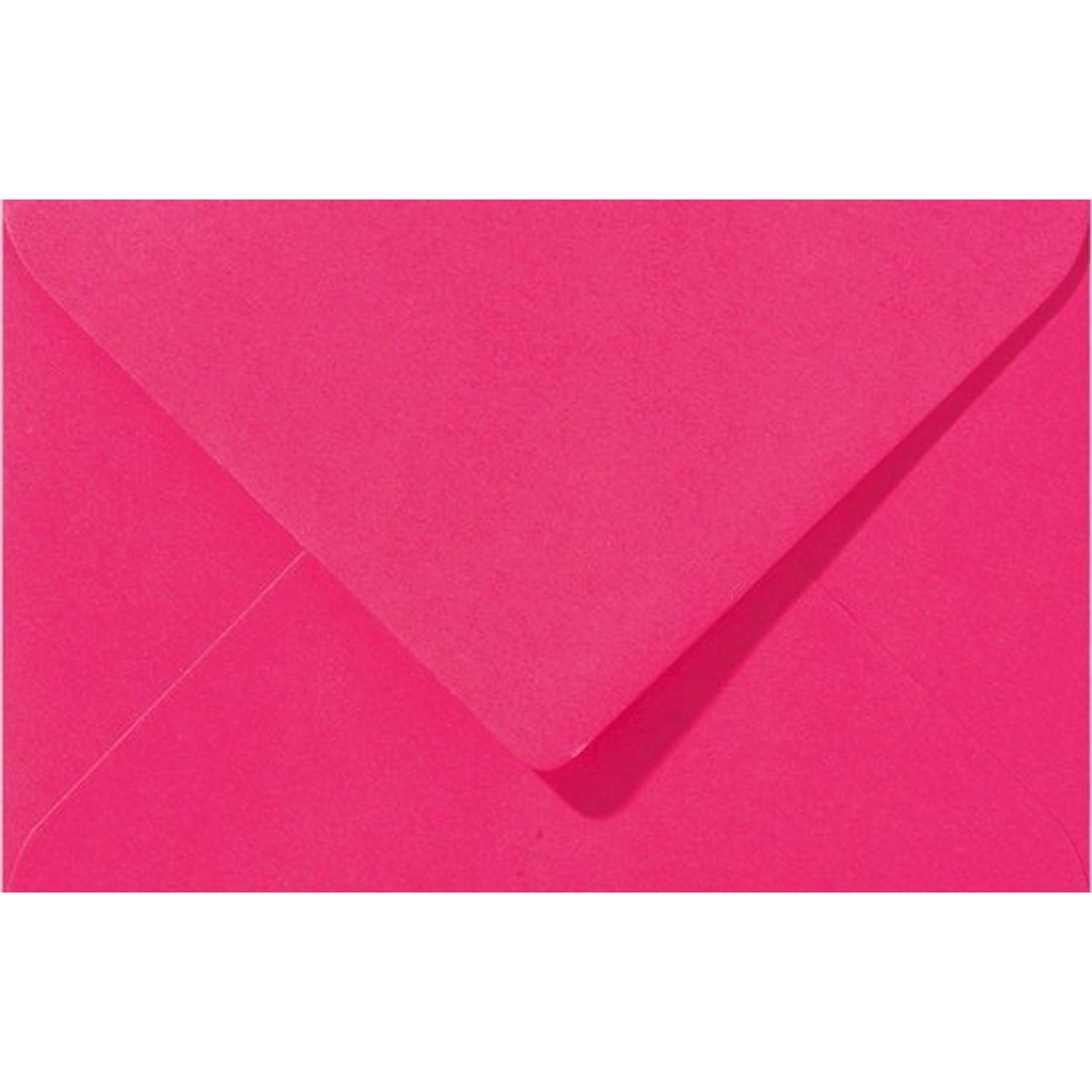 Benza Wenskaart Enveloppen - Langwerpig 16,2 x 11,4 cm = C6 - Fuchsia Roze - 25 stuks