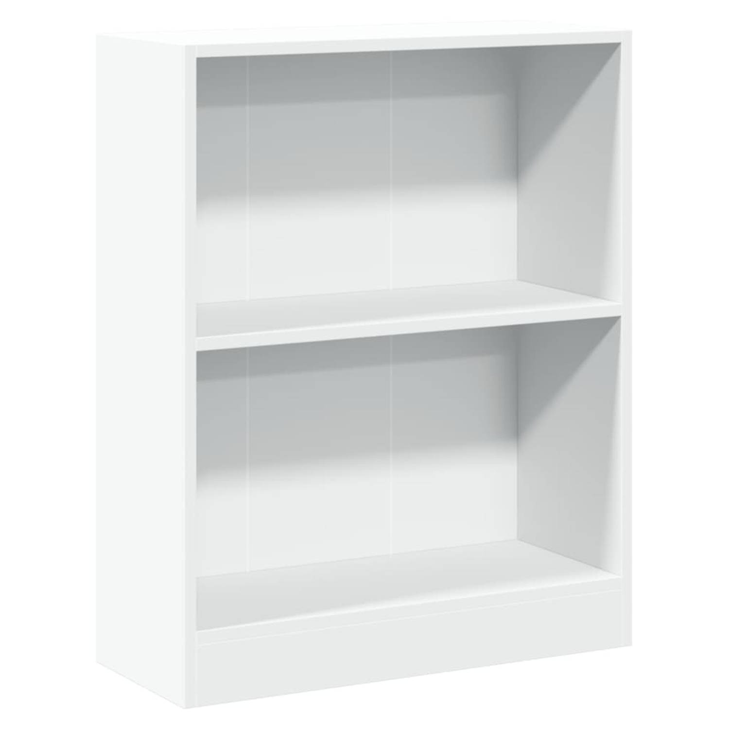 vidaXL Boekenkast 60x24x74,5 cm spaanplaat wit