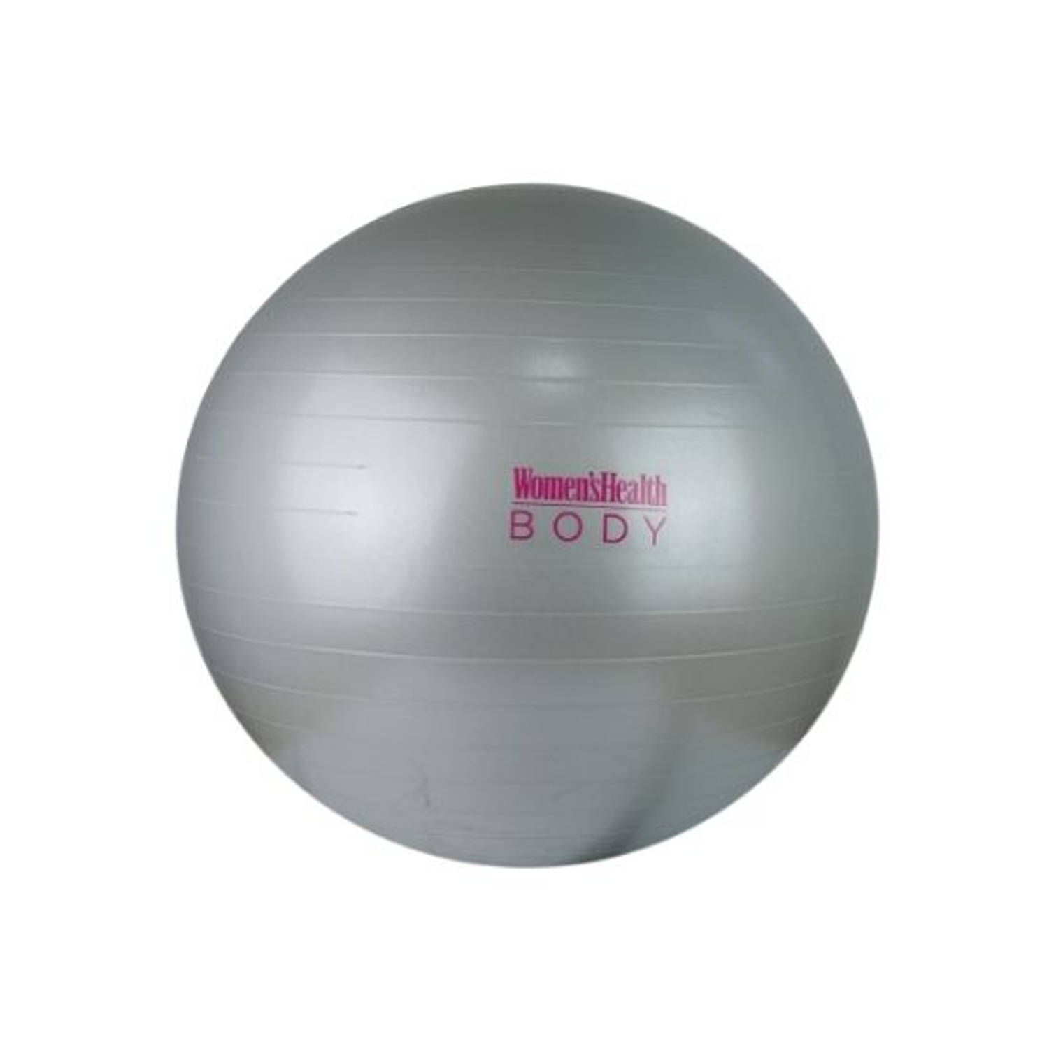Woman's Health, Fitnessball, Yoga Bal, 75 cm, Anti Burst, Grijs