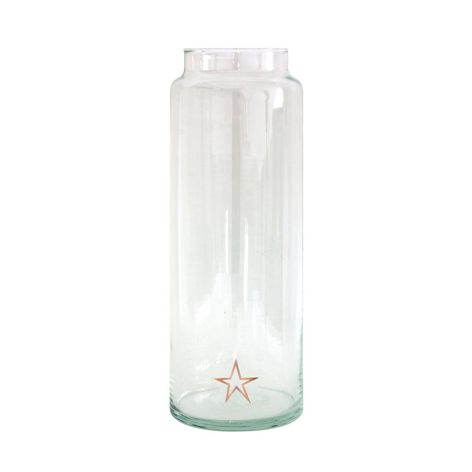 TAK Design - Drinken Waterglas XL Handgemaakt 10/30 Copper Stars - Glas - Koper