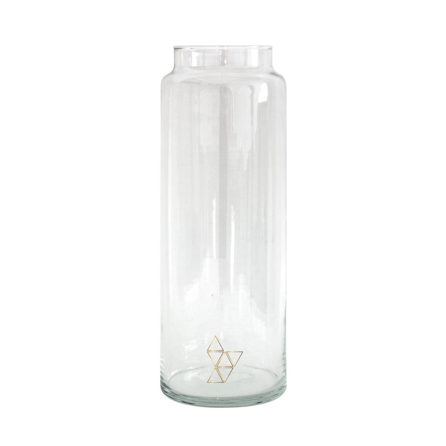 Drinken Waterglas Xl Handgemaakt 10-30 Gold Triangle