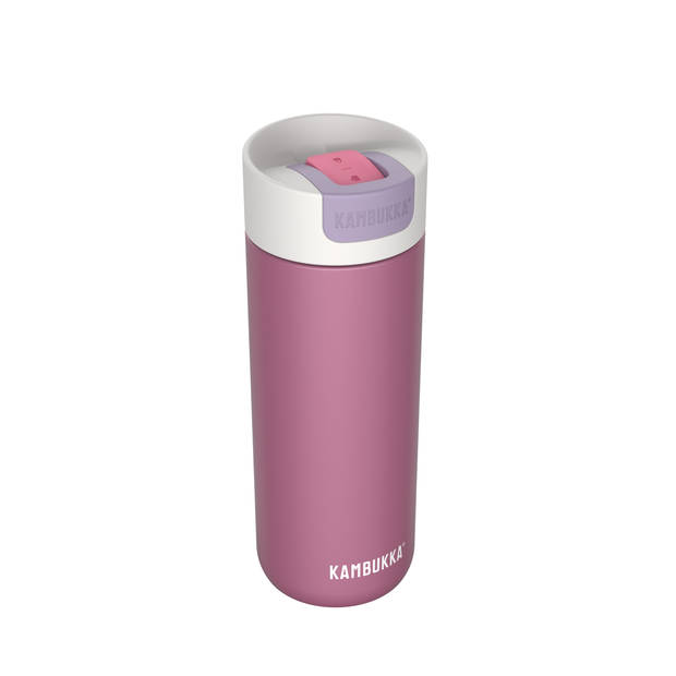 Thermosbeker/Koffiebeker - 500 ml - Lekvrij - 10 uur warm - Kambukka isoleerbeker - Olympus Aurora Pink
