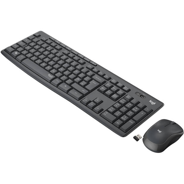 Logitech MK295 Silent Wireless Combo (Zwart)