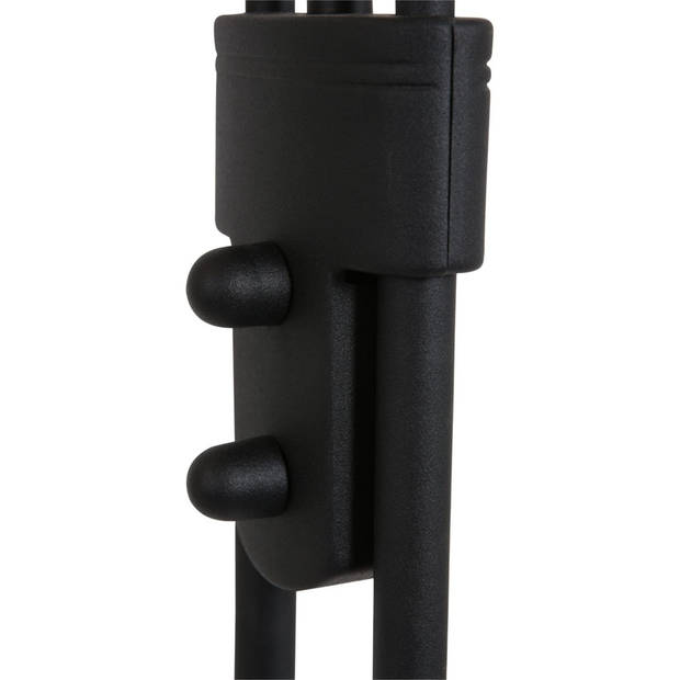 Mexlite Vloerlamp Biron H 180 cm DIM zwart