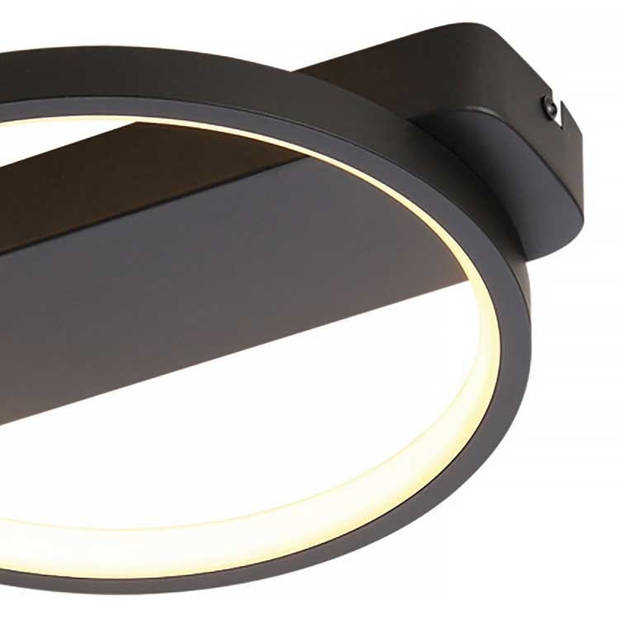 Freelight Plafondlamp Cintura Ø 26 cm zwart