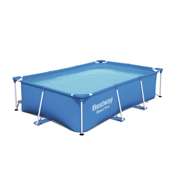 Bestway Steel Pro Rechthoekig Zwembad - 259 x 170 x 61 cm - Blauw - Voordelig Pakket
