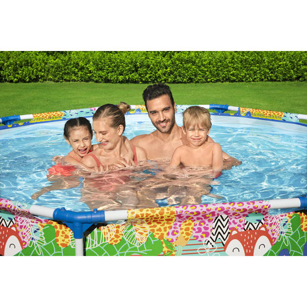 Bestway Steel Pro Dieren Rond 274x66 cm - Zwembad Bundel