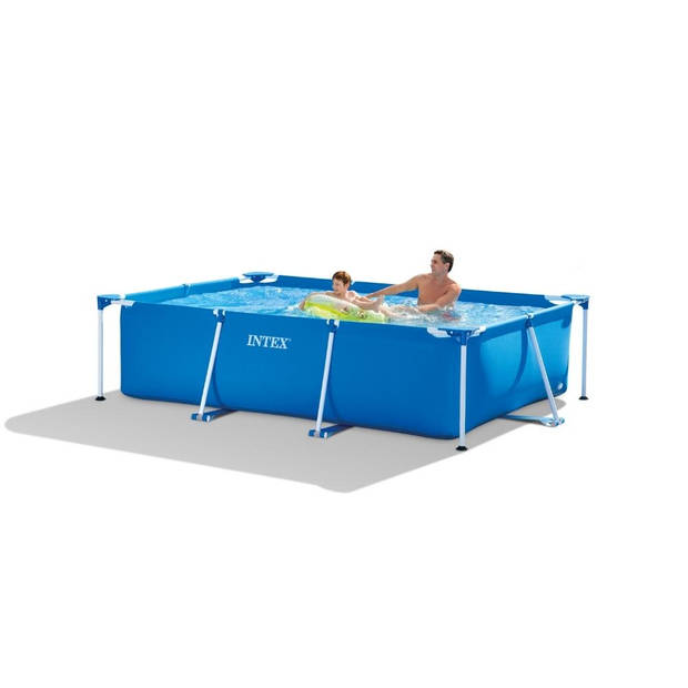 Intex Zwembad - Frame Pool - 260 x 160 x 65 cm - Inclusief WAYS Onderhoudspakket, Filterpomp & Grondzeil