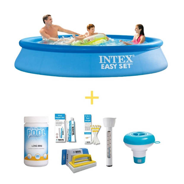 Intex Zwembad - Easy Set - 305 x 61 cm - Inclusief WAYS Onderhoudspakket