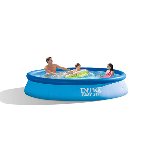 Intex Zwembad - Easy Set - 366 x 76 cm - Inclusief WAYS Onderhoudspakket, Filterpomp & Grondzeil