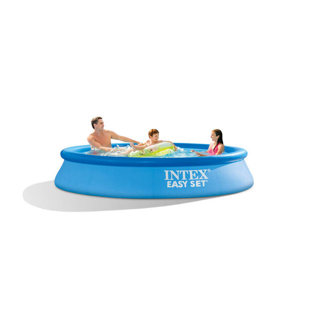 Intex Zwembad - Easy Set - 305 x 61 cm - Inclusief WAYS Onderhoudspakket, Filterpomp & Grondzeil