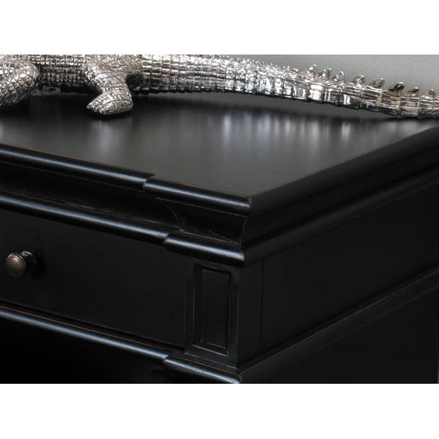 Dressoir Mozart zwart antiek sideboard.