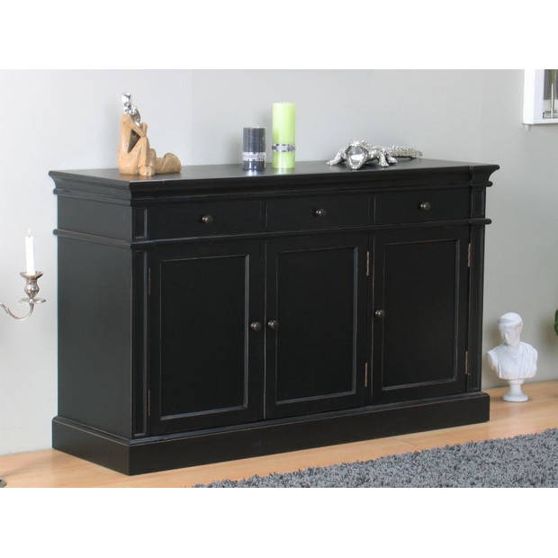 Dressoir Mozart zwart antiek sideboard.