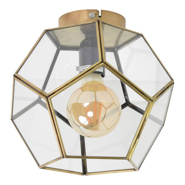 Plafondlamp Geo Ø20 x 20 brass antique