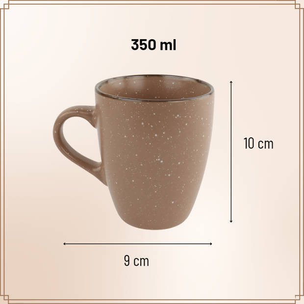 OTIX Koffiemok - Theemok - Koffiebeker - Koffietassen - Meerdere kleuren - 350ml - Aardewerk