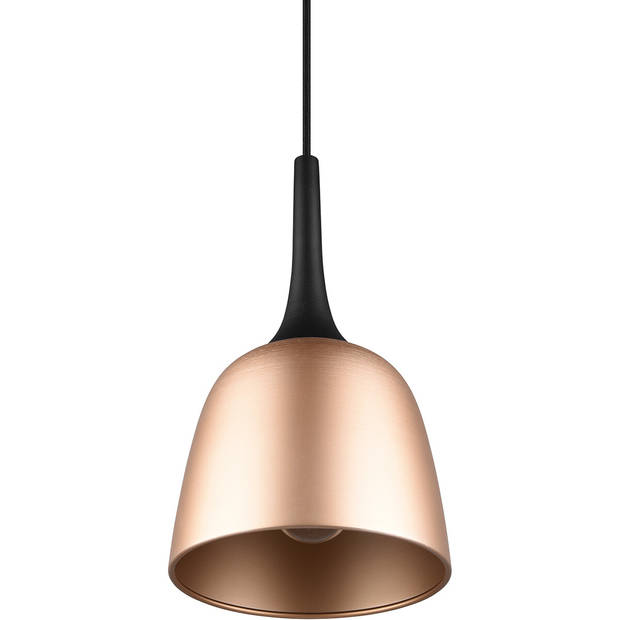 LED Hanglamp - Hangverlichting - Trion Christa - E27 Fitting - Rond - Mat Goud - Aluminium - Ø200mm