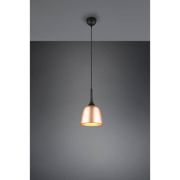 LED Hanglamp - Hangverlichting - Trion Christa - E27 Fitting - Rond - Mat Goud - Aluminium - Ø200mm