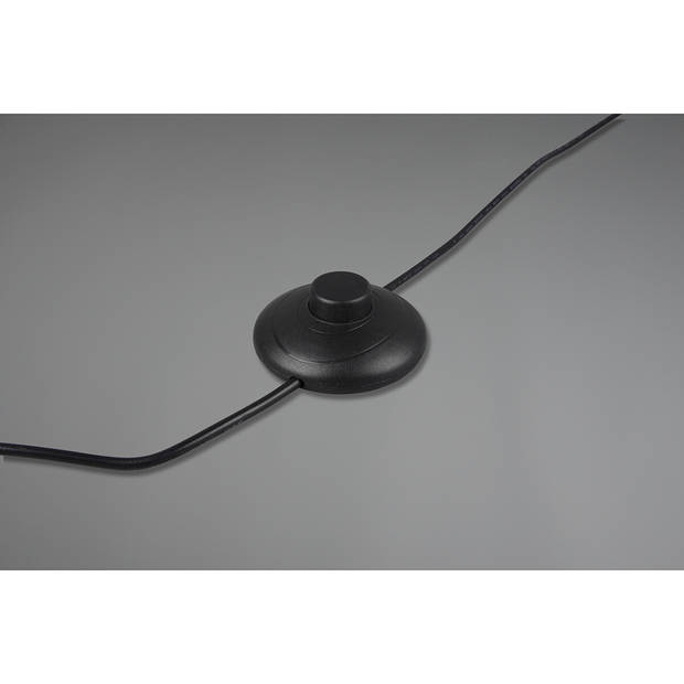 LED Vloerlamp - Trion Sunico - 34W - Aanpasbare Kleur - Dimbaar - Rond - Mat Zwart - Aluminium