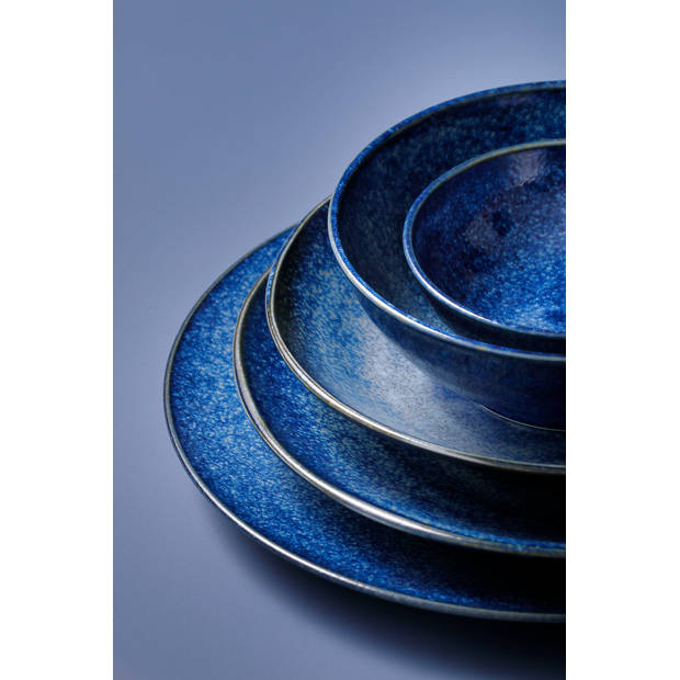 Palmer Schaal Kiryu 14 cm 35 cl Blauw Porselein 2 stuks