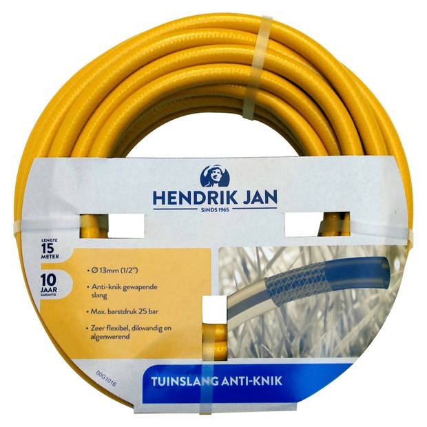 Hendrik Jan - Gewapende Tuinslang - Anti-knik - 1/2" 13 mm - 15 m