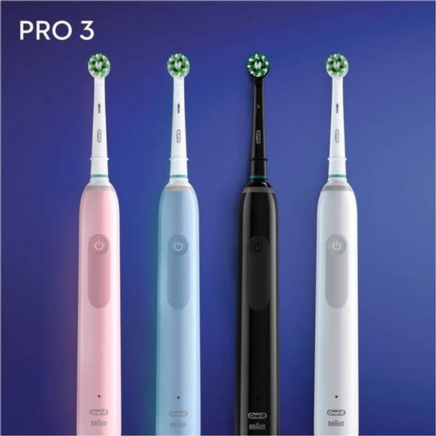 Oral-B PRO 3 - 3500 - Zwarte Elektrische Tandenborstel Ontworpen Door Braun