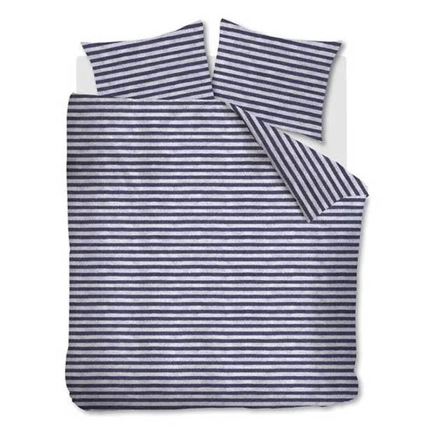 Ariadne at Home dekbedovertrek Knit Stripes - Blauw - 2-Persoons 200x200/220 cm