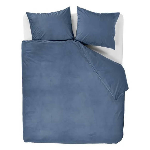 At Home by Beddinghouse dekbedovertrek Cosy Corduroy - Blauw - Lits-jumeaux 240x200/220 cm