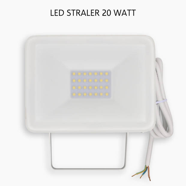 ELRO LF60 Design LED Buitenlamp 20W – 1600LM – IP54 Waterdicht - Wit