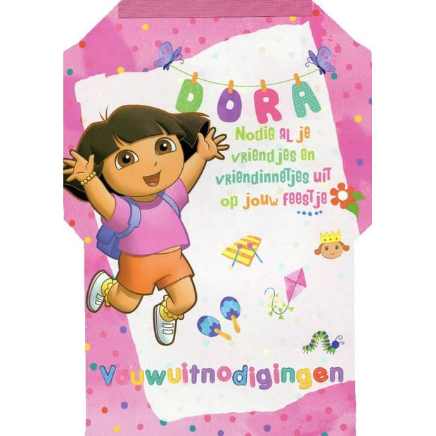 Dora Vouwuitnodigingen