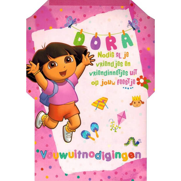 Dora Vouwuitnodigingen