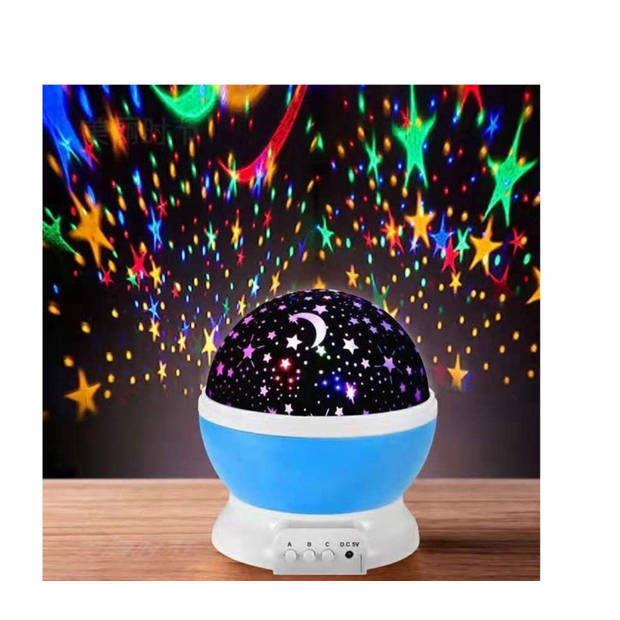 iBello sterrenhemel projector LED-nachtlamp kinderkamer blauw