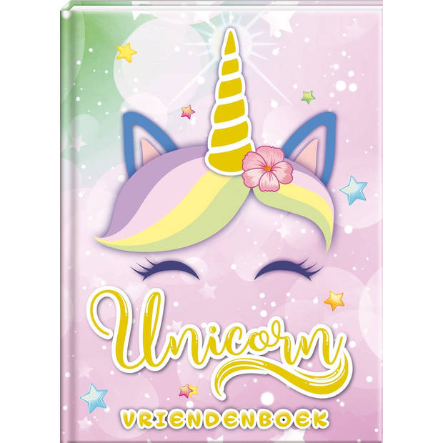 Unicorn vriendenboekje - Hardcover Met Glitter - 80 bladzijden