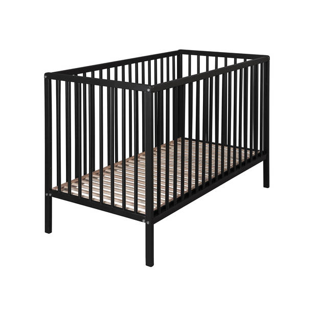 Cabino Baby Bed Zwart Open