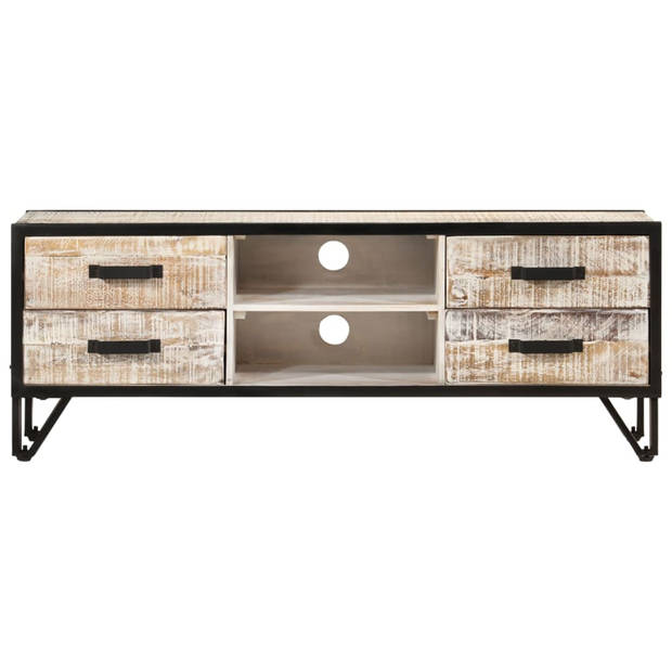 The Living Store TV Meubel - Acacia - 110x30x41 cm - Grijs