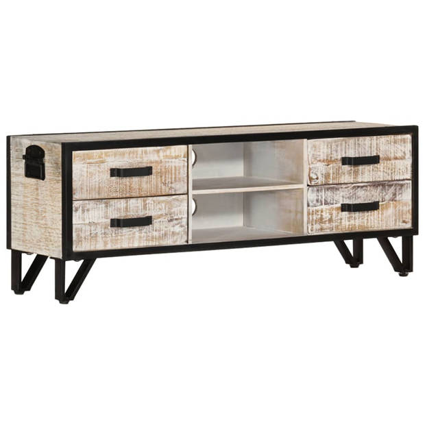 The Living Store TV Meubel - Acacia - 110x30x41 cm - Grijs