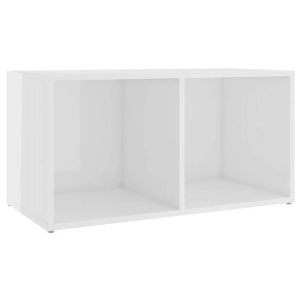 vidaXL Tv-meubelen 2 st 72x35x36,5 cm bewerkt houthoogglans wit