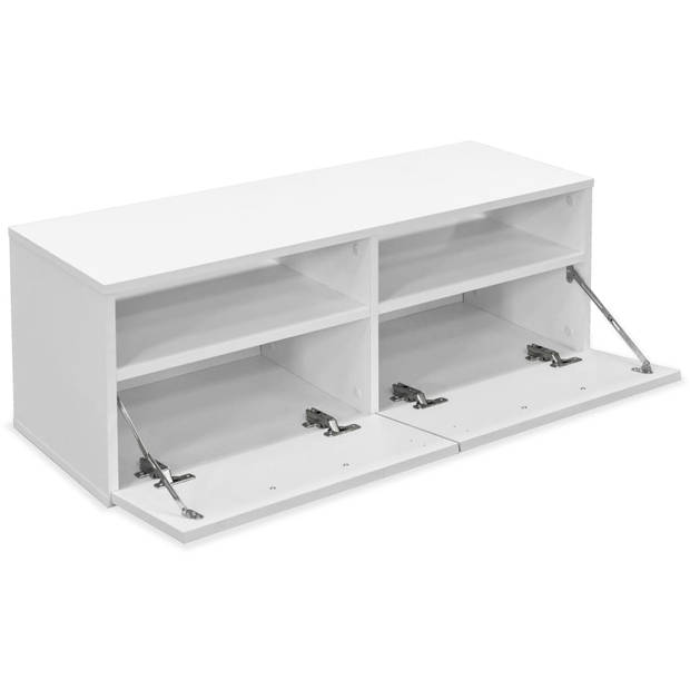 vidaXL Tv-meubel 95x35x36 cm bewerkt hout wit