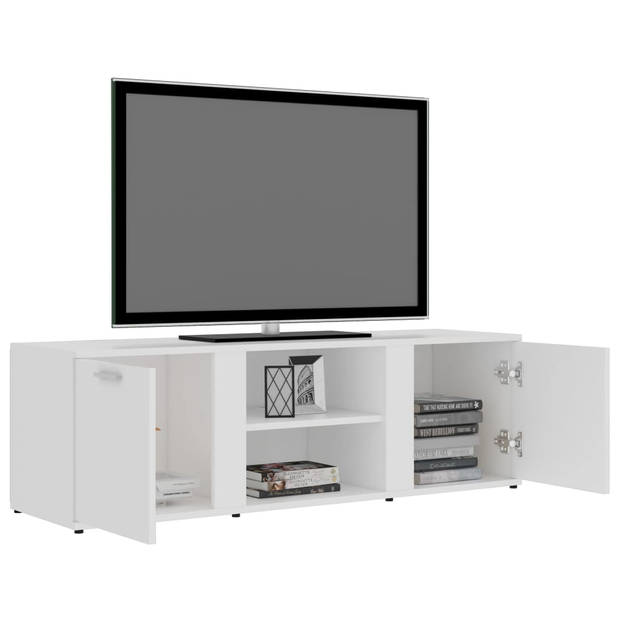 vidaXL Tv-meubel 120x34x37 cm bewerkt hout wit