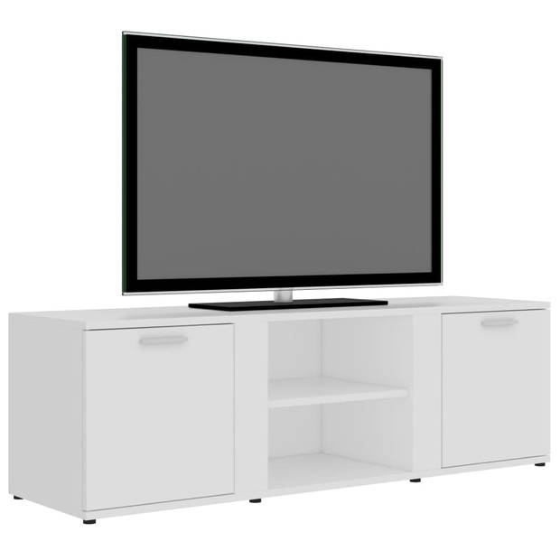 vidaXL Tv-meubel 120x34x37 cm bewerkt hout wit